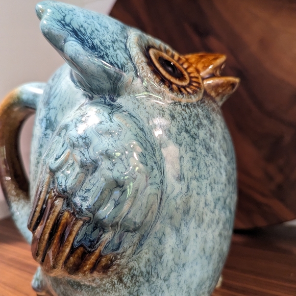 Vintage owl water pitcher - Picture 5 of 9